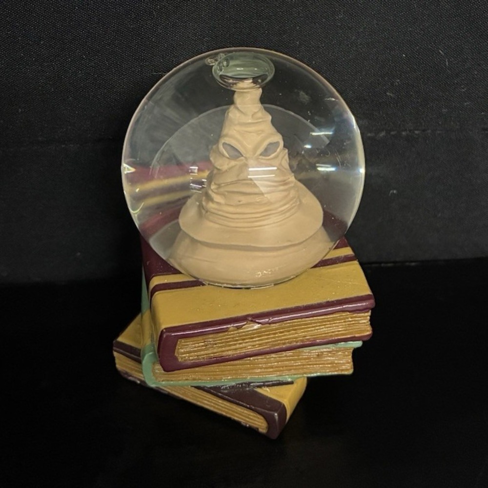 Harry Potter Glass Snow‎ Globe on Stacked Books